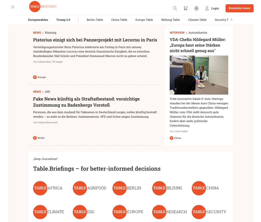 Abbildung Ausschnitt der Startseite https://table.media mit Content und CTA zu den weiteren Tables von table.media Table_Media_2.png
